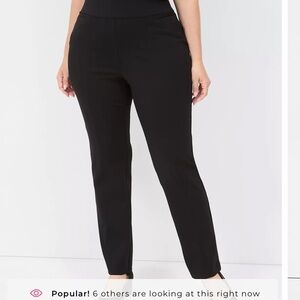 Lane Bryant Allie Black Tapered Leg Dress Pants 16